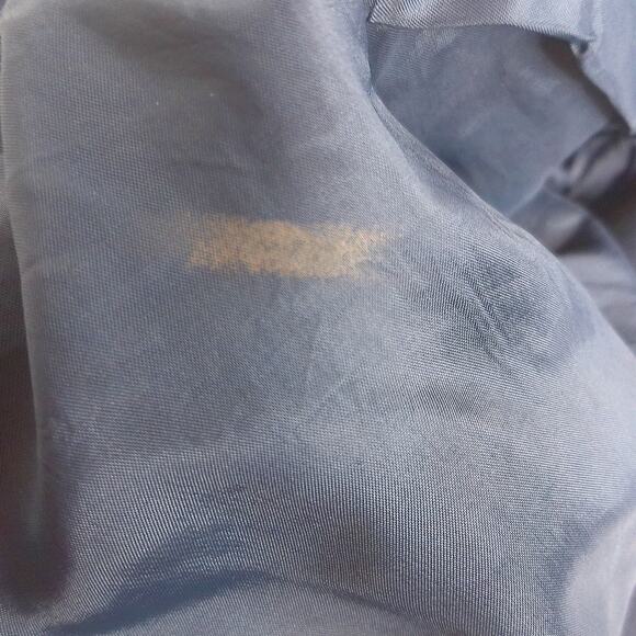 Vintage Polyester Navy Blue Leisure Suit Style Jacket Blazer READ - Picture 5 of 6